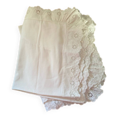 Pair of English embroidery pillowcases.