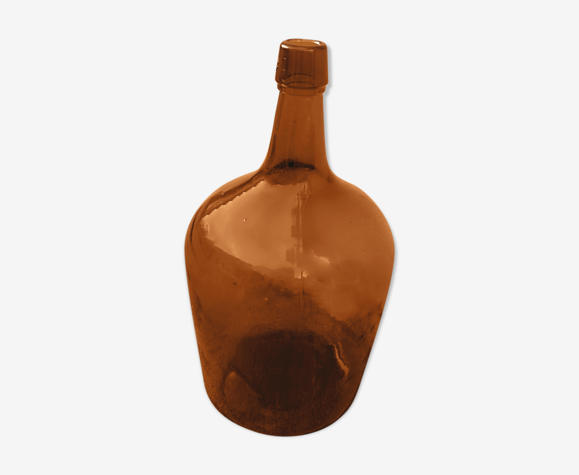 Dame jeanne ambrée 5 litres vintage