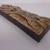 Studio ceramic wall plaque by Gerhard Liebenthron, Germany, 1983