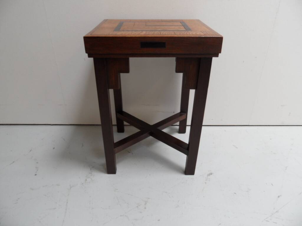 Table basse en chêne Art Déco École d'Amsterdam