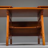 Bureau en teck moderne du milieu du siècle, années 1980