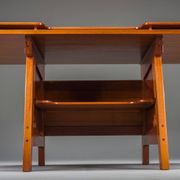 Mid-century modern teak desk, 1980s