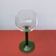 7 green Alsace wine glasses
