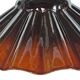 Vrieland Design – enamel – metal – scalloped edge – red/brown – 1970s