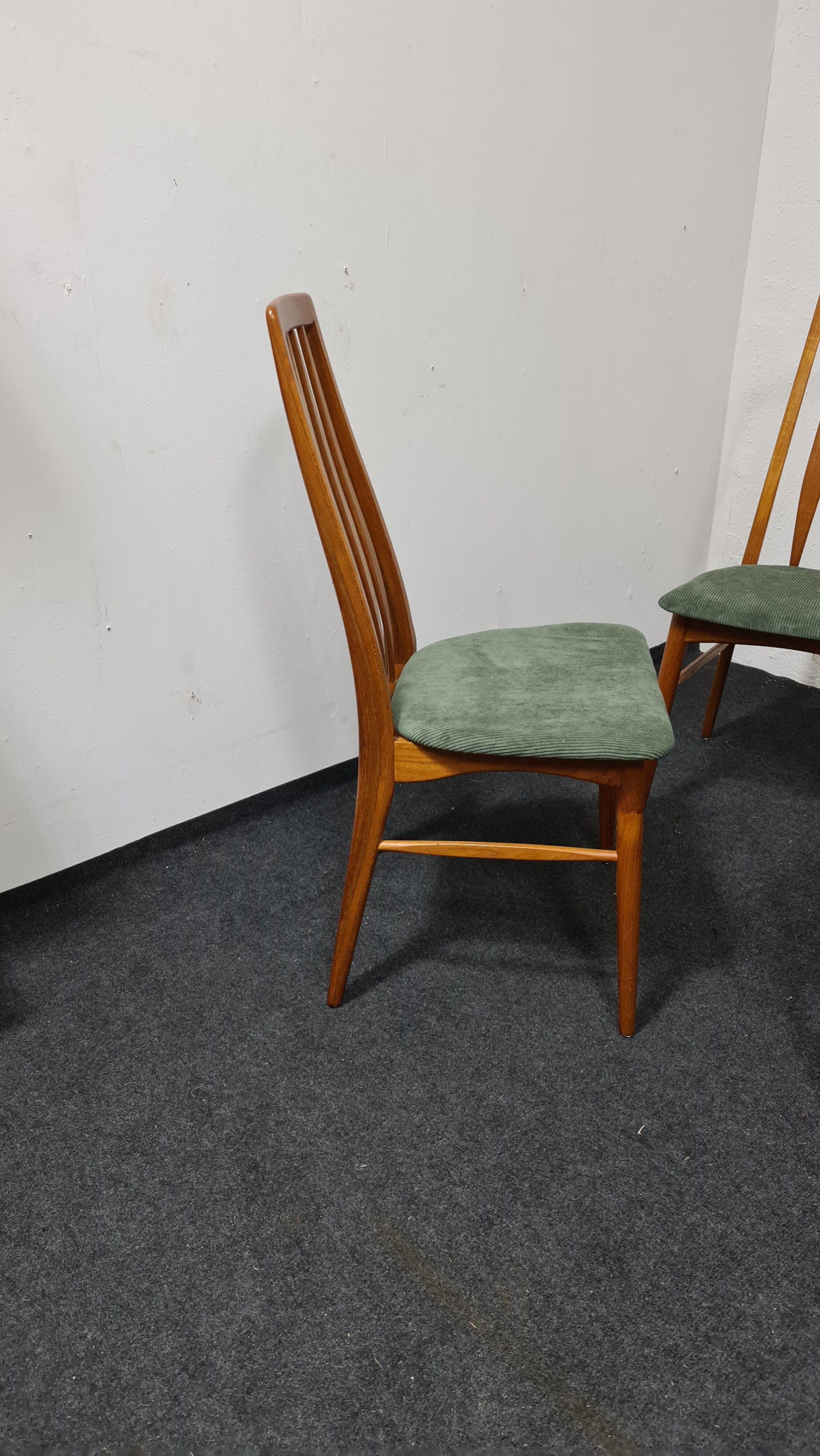 Ensemble vintage de chaises à manger en teck par Niels Koefoed pour Koefoed Hornslet