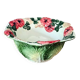 Vintage barbotine salad bowl signed GV
