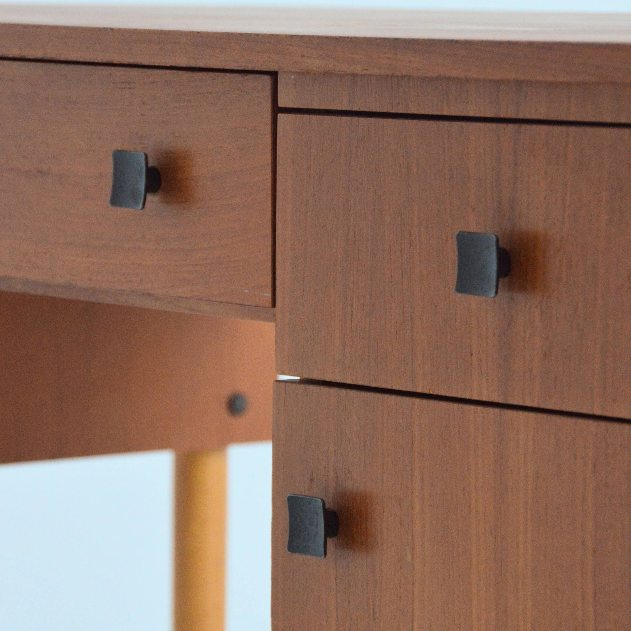 Scandinavian teak desk 1960 vintage