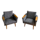 Paire de fauteuils 50's