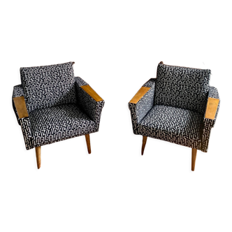 Pair of armchairs 50's