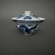 Porcelain bowl with its lid China dragon decoration late 19th century
