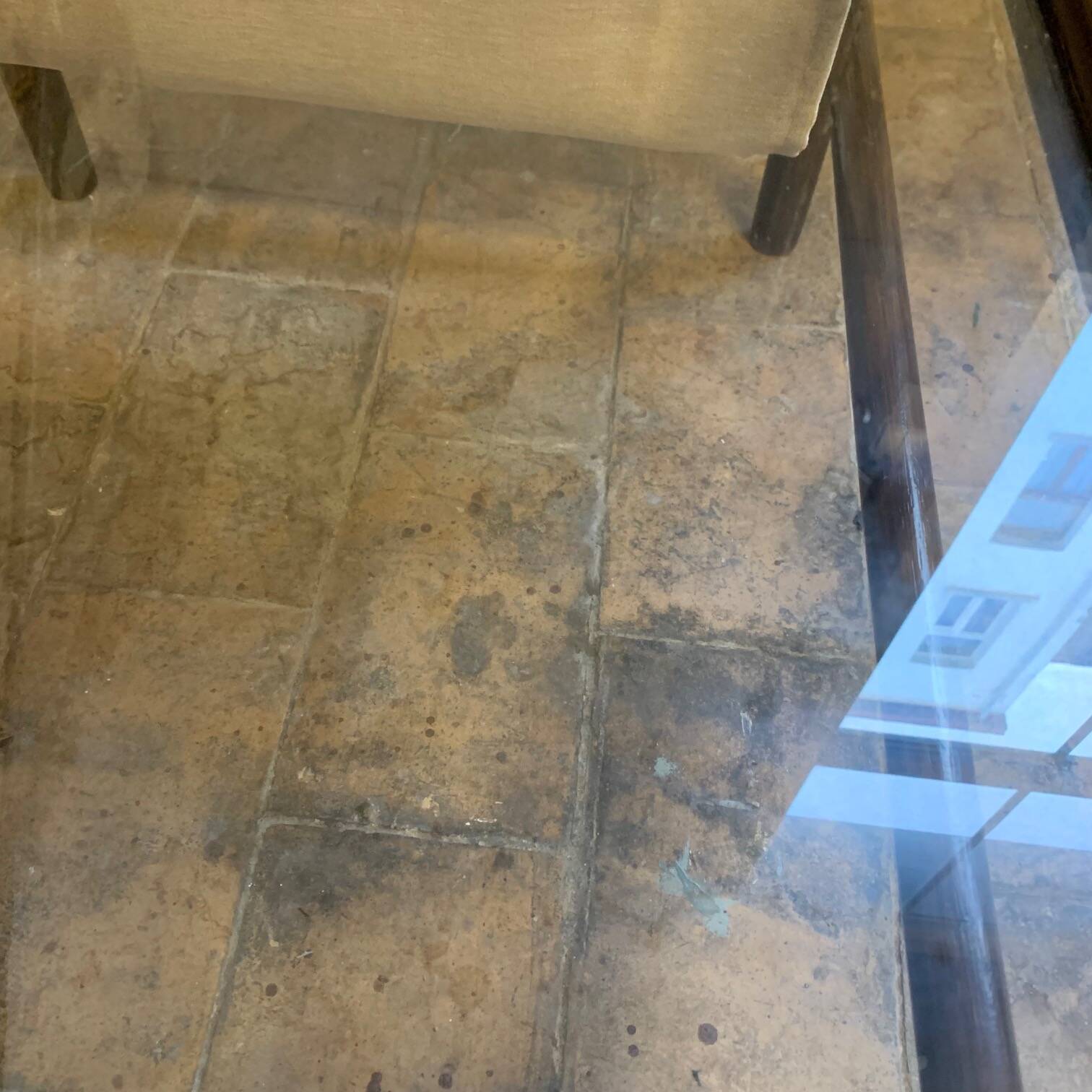 1970s bamboo coffee table with integrated magazine rack