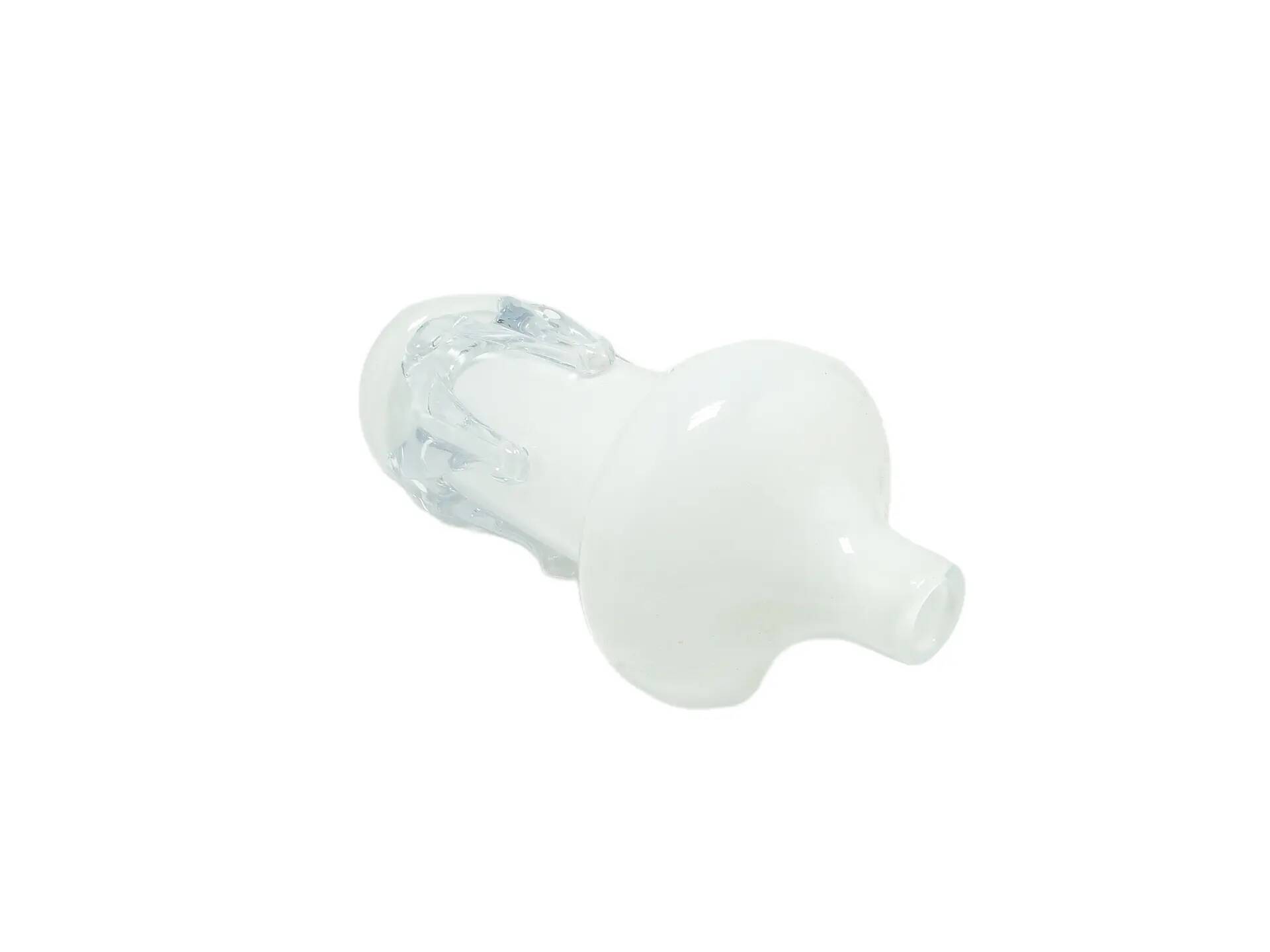 Modernist vase, ivory white glass, Poland, 1970s.