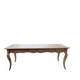 Farm table cherry wood with curved legs, 19th century.
