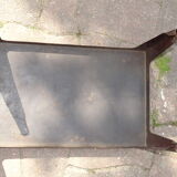 Black one piece plate coffee table