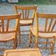 6 wooden bistro chairs, Luterma style