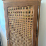 Cane-work oak bonnetière