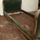 Bench daybed in lacquered and gilded wood 20th century