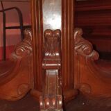 Round solid wood table