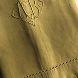 Old Mustard Yellow Linen And Cotton Sheet