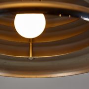 Chrome four-lamella metal pendant by borsfay tamás