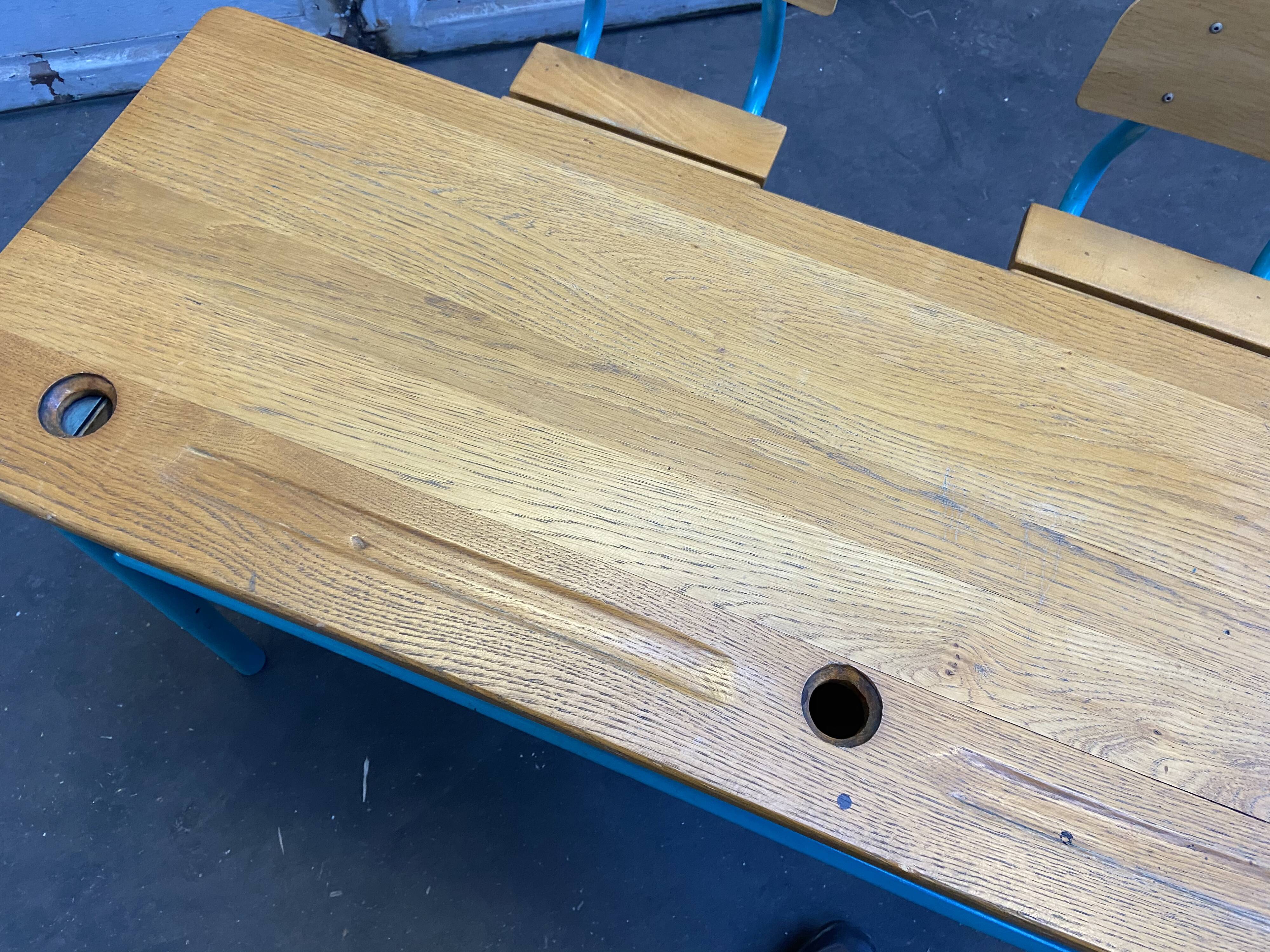 School desk school desk vintage bench