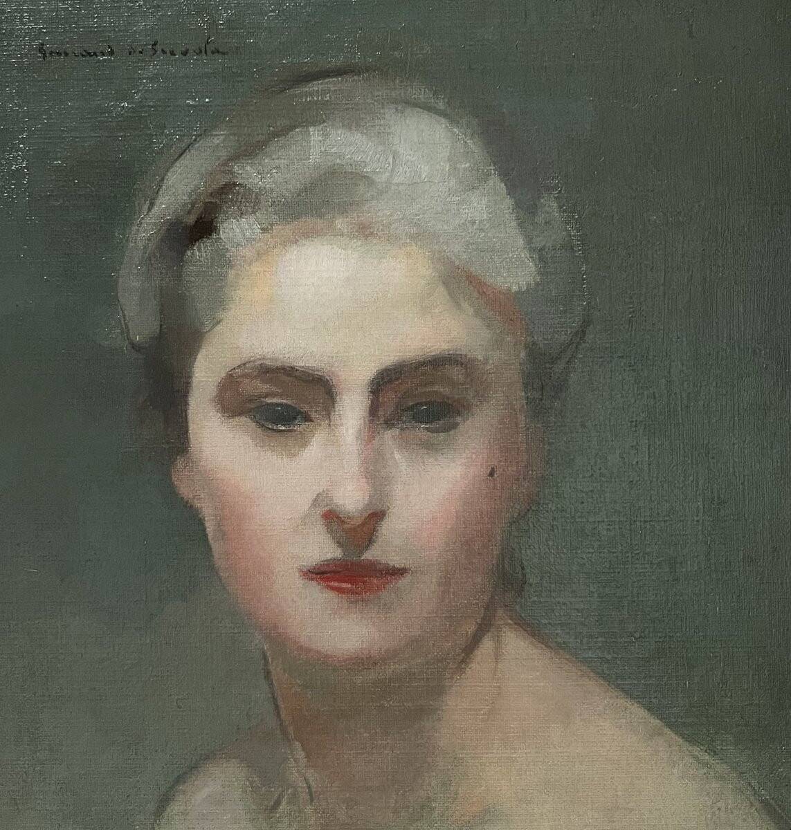Lucien-Victor Guirand de Scévola (1871-1950) Portrait of his wife, oil on canvas signed