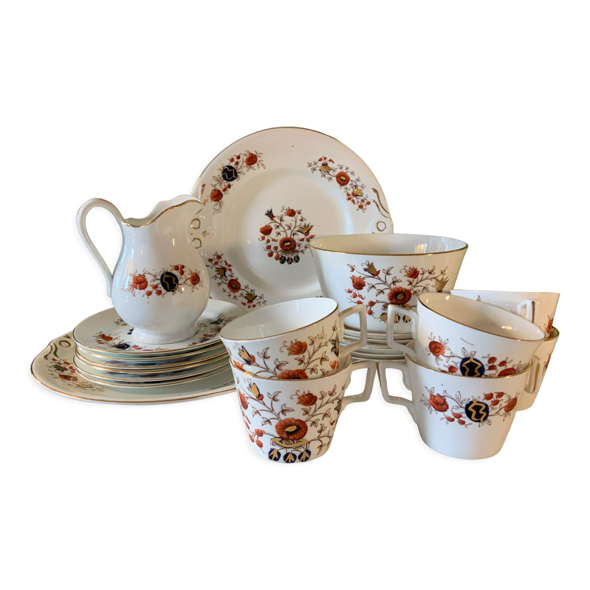 Porcelain tea set victorian era