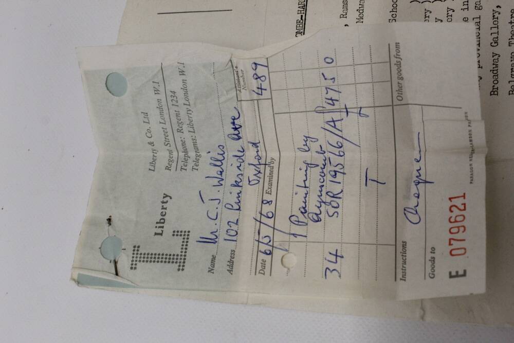 Oil On Board "Folkestone Harbour", Signed , Retailed Liberty & Co