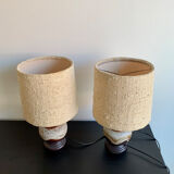 Pair of bedside lamps, 1970s