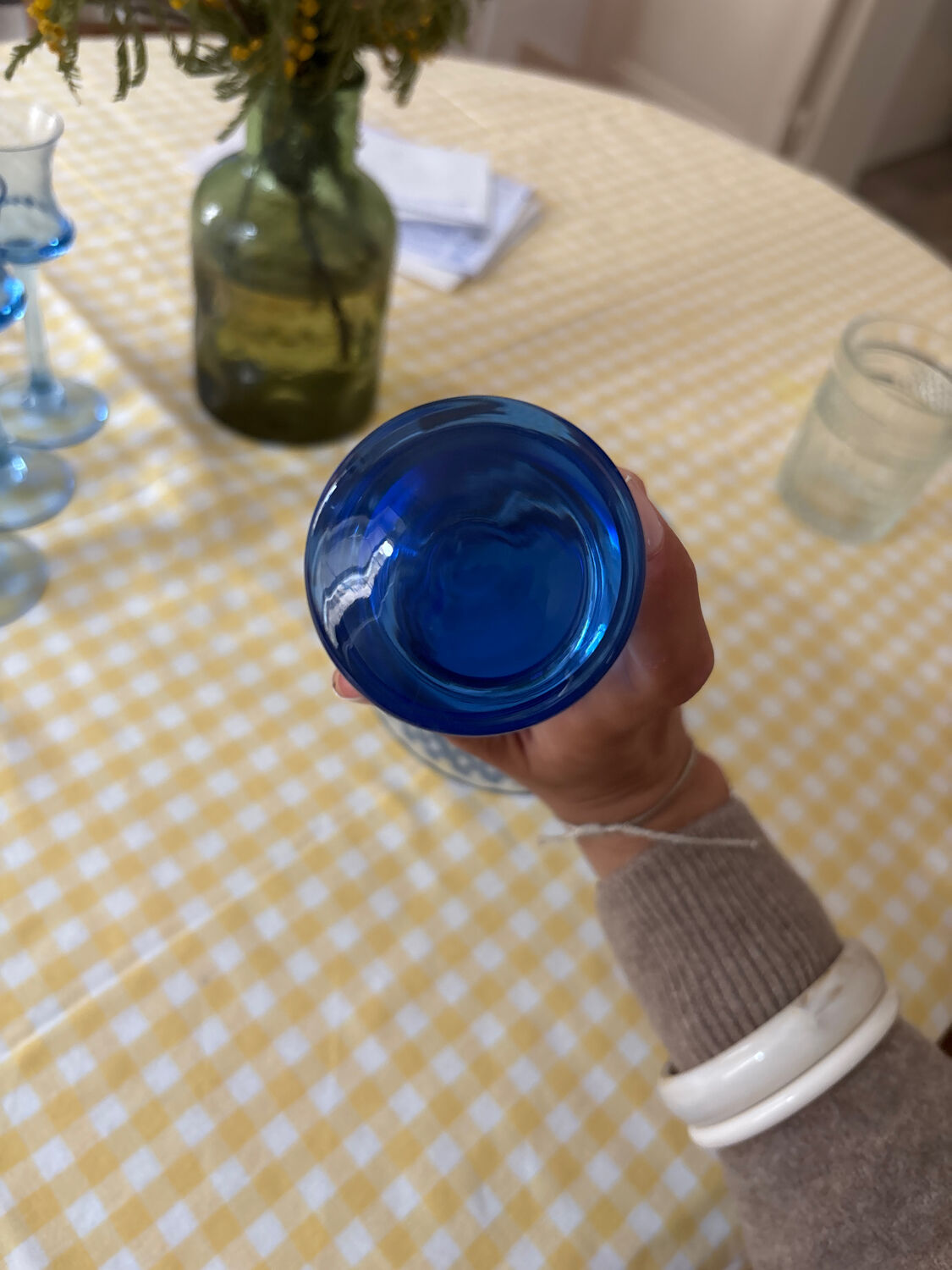 Blue carafe