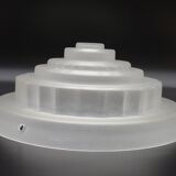 French Vintage Art Deco Skyscraper Style Opaque Glass Pendant Lamp Shade 52