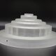 French Vintage Art Deco Skyscraper Style Opaque Glass Pendant Lamp Shade 52