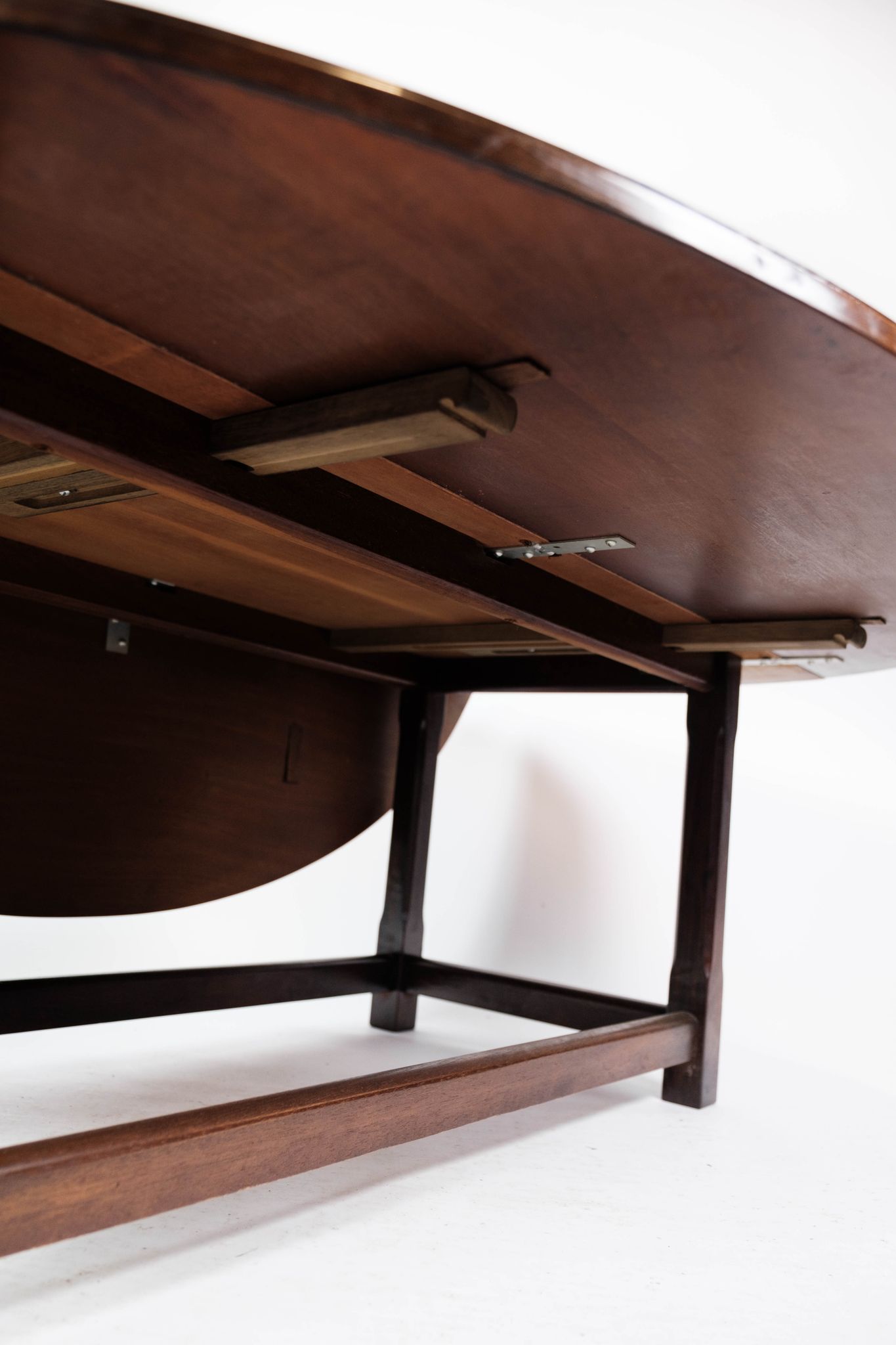 Table basse en acajou avec extensions, années 1930