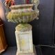 Stone garden plant door column