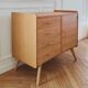 Renovated vintage sideboard, Scandinavian style, 1960s