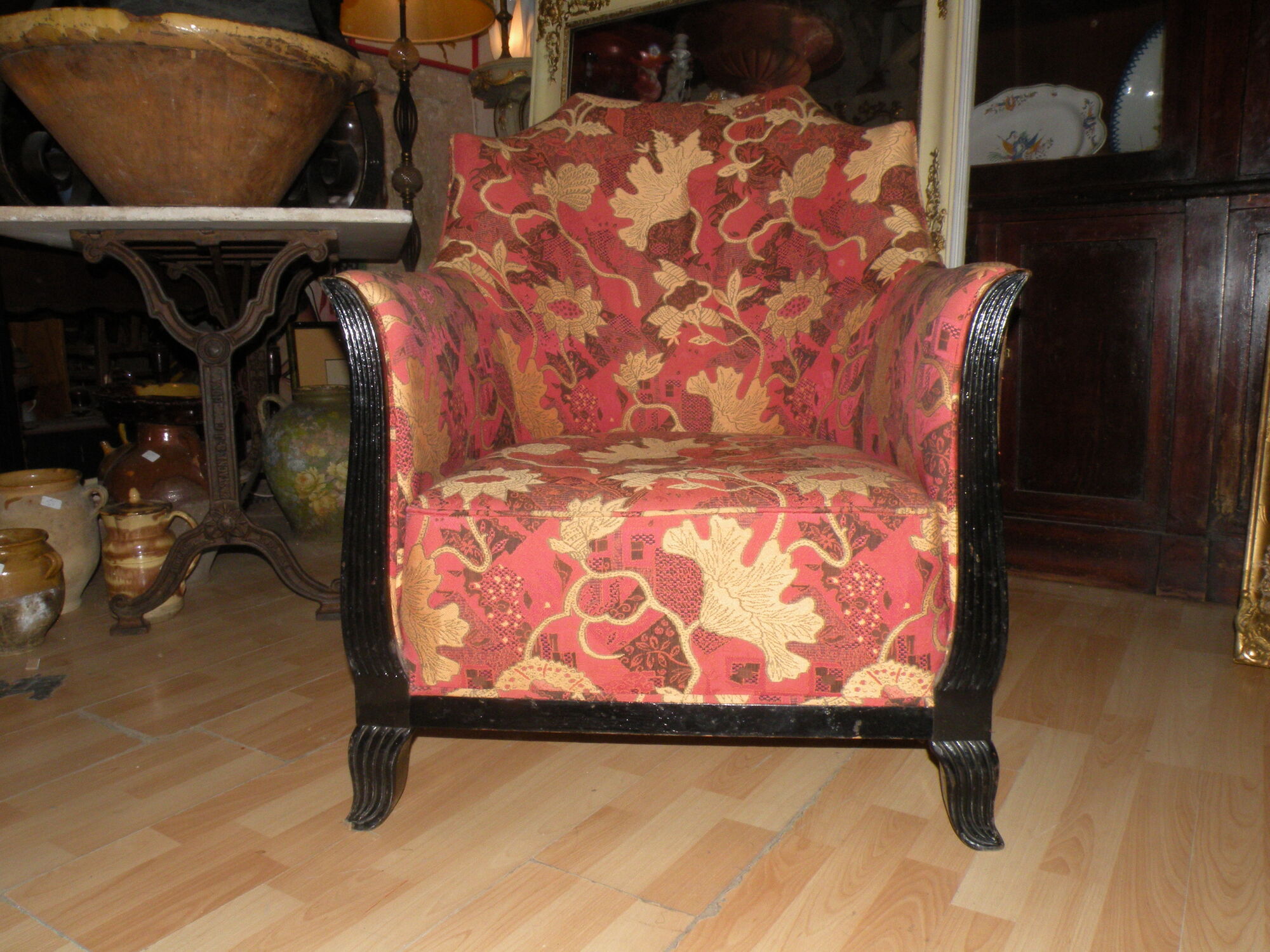 Fauteuil gondole époque art déco entièrement d'origine
