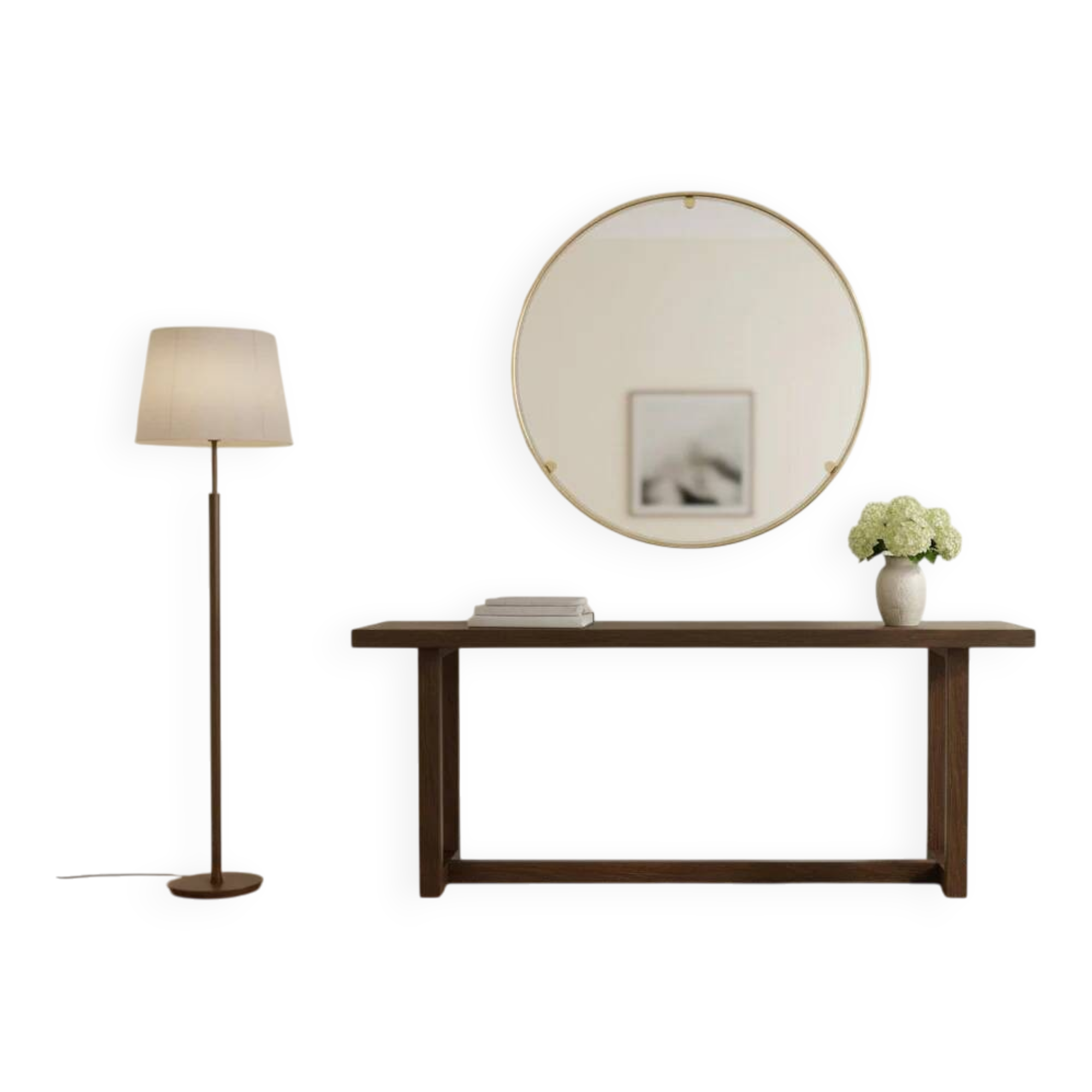 Italian 1960s solid brass wall mirror with original patina – Milan nightlife provenance