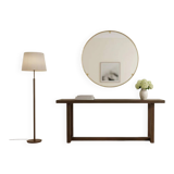 Italian 1960s solid brass wall mirror with original patina – Milan nightlife provenance