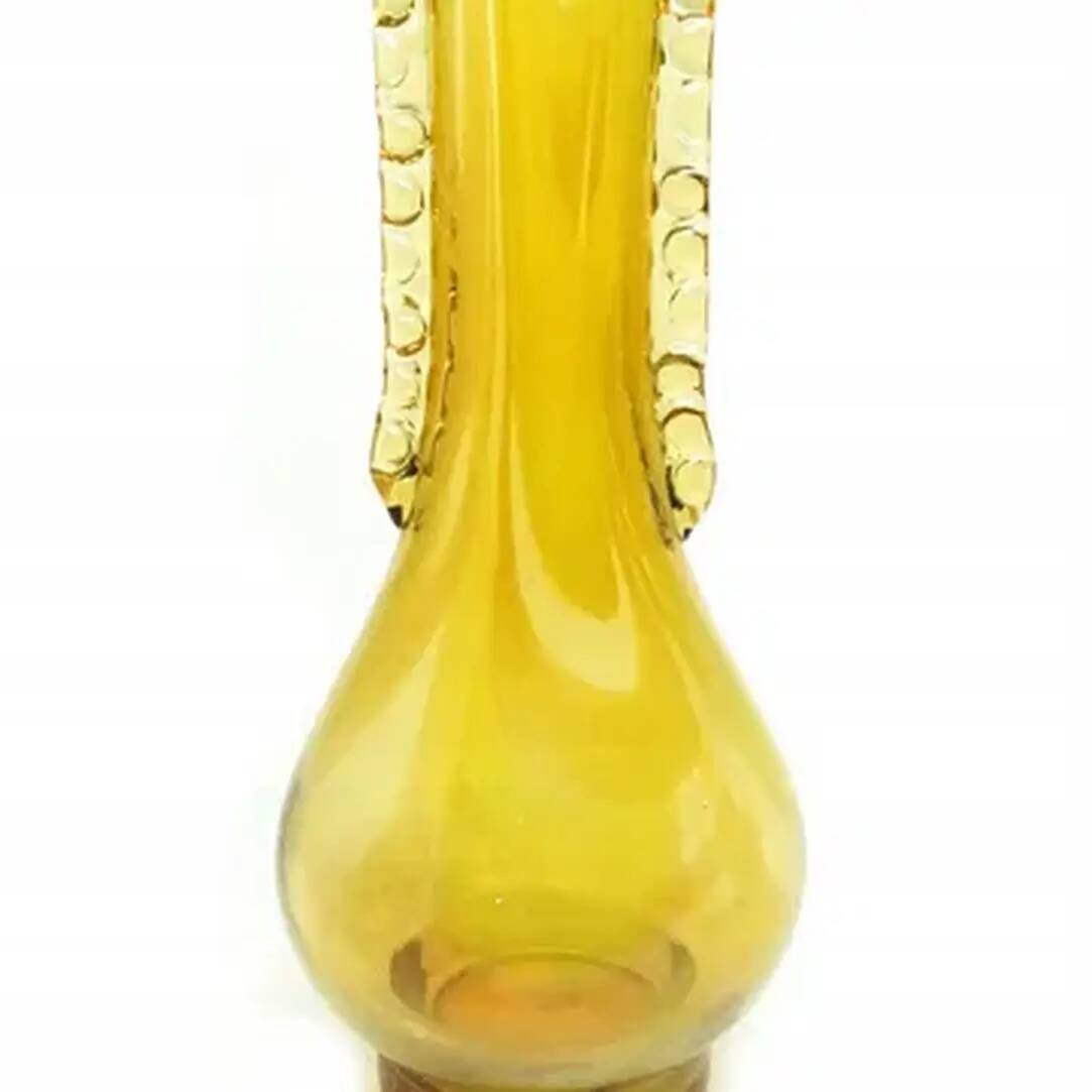 Vase postmoderne, en verre, Pologne, années 1970