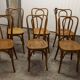 Set of 6 chairs bistro j&j kohn 1900 seat cannage