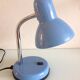 Blue metal desk lamp / vintage 70s-80s