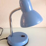 Lampe de bureau en métal bleu, années 70-80