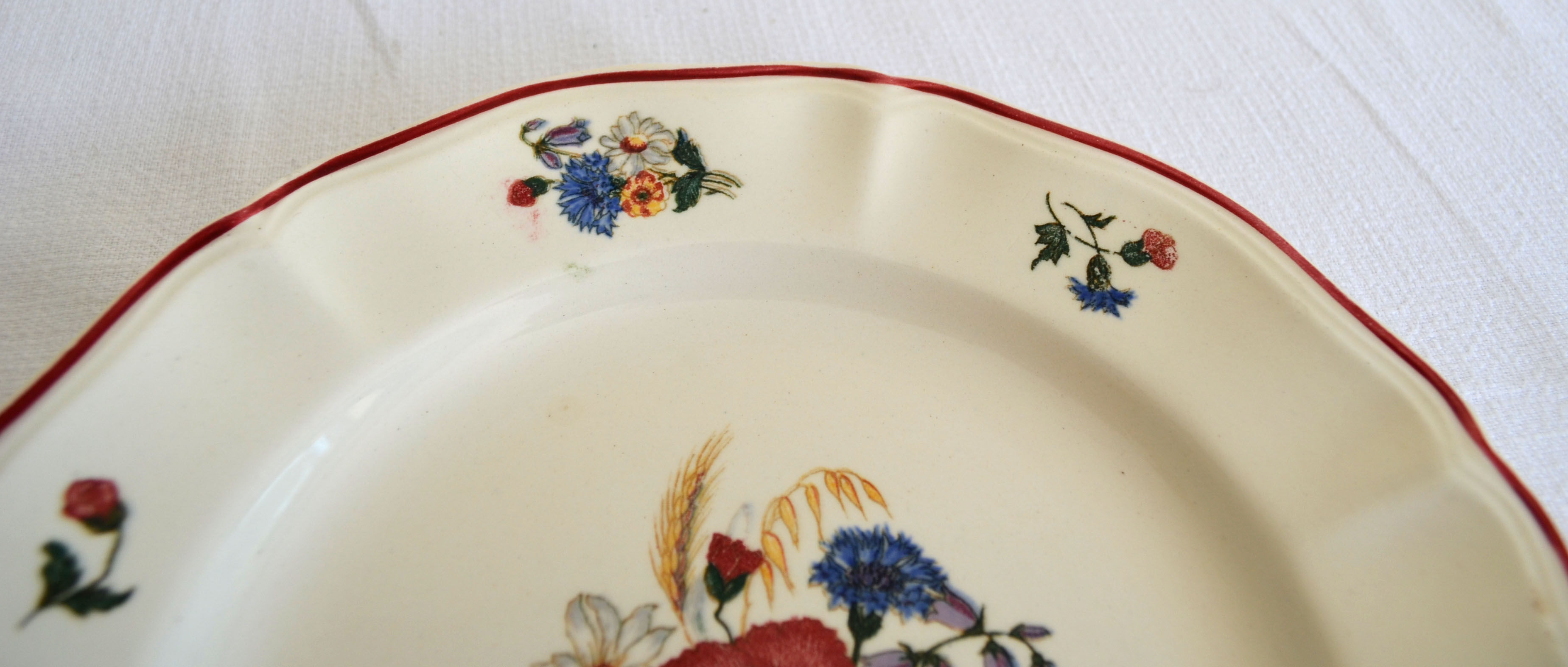 3 dessert plates Agreste de Sarreguemines