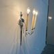 Vintage Italian neoclassical wall sconces in Hollywood Regency style, set of 3.