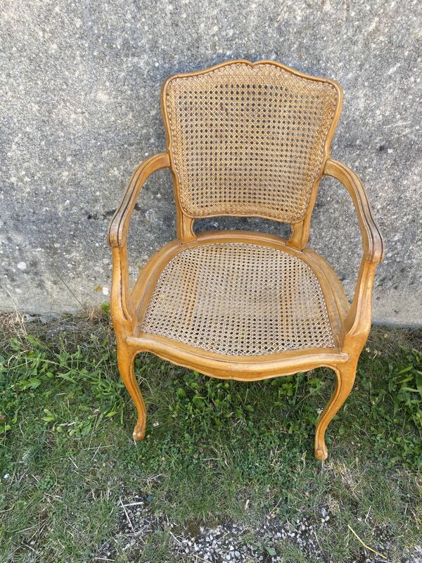 Fauteuil canné