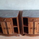 Paire de chevets Art Déco tables de nuit