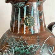 Vase en céramique fait main Mongolfier, signé Yvon Roy 1960