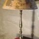 large solid brass lamp classic 1970 electric ok, 68x35 very elegant