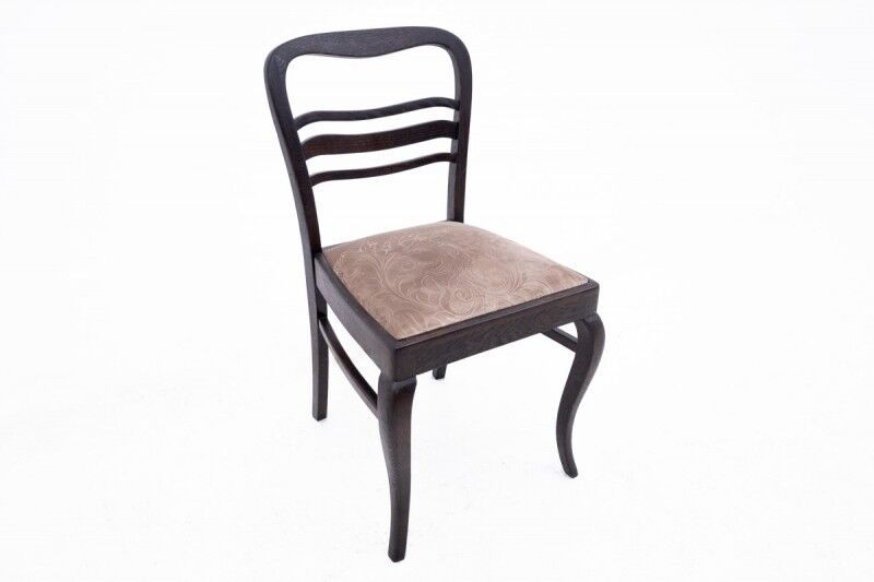 Antique table + chairs set, Western Europe, early 20th century.