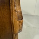 Antique oak bench in Biedemeier style 1860-1900